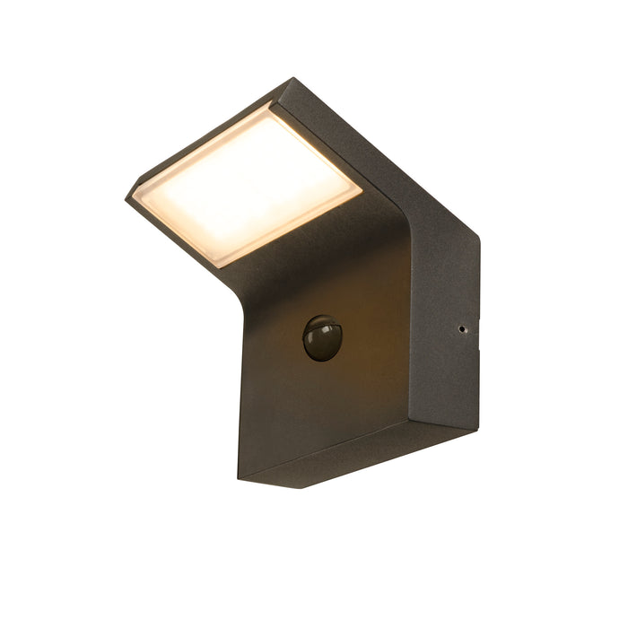 ORDI II, WL, SENSOR, Wall-mounted light, Square, 2200/3000 K, IP54, Black