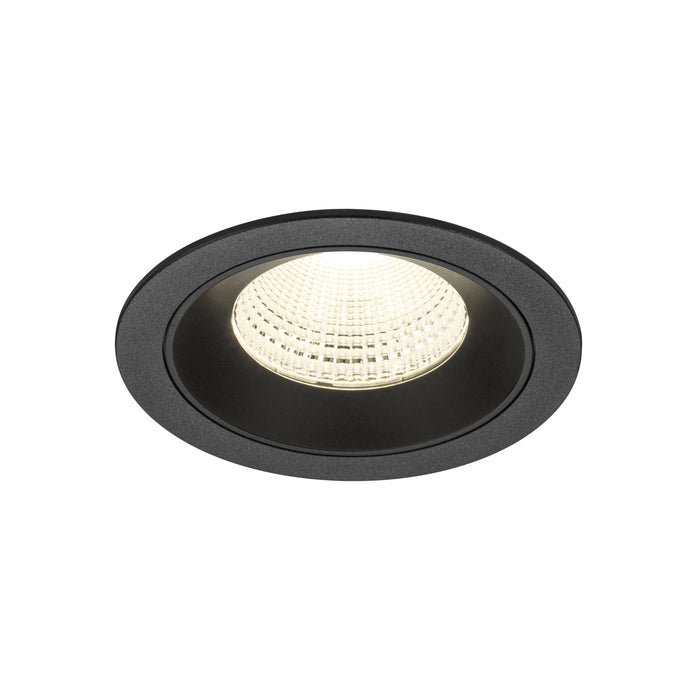 NUMINOS L, Recessed ceiling light, 4000 K, 55°, IP20, round, black