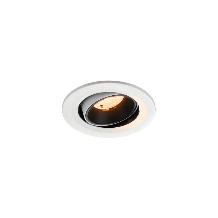 NUMINOS MOVE S, white/black recessed ceiling light 2700 K 40°