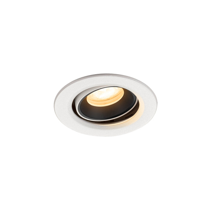 NUMINOS MOVE XS, white/black recessed ceiling light 4000 K 55°