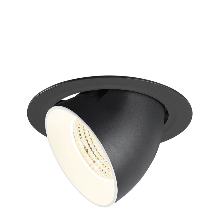 NUMINOS GIMBLE XL, Recessed ceiling light, 4000 K, 55°, black / white