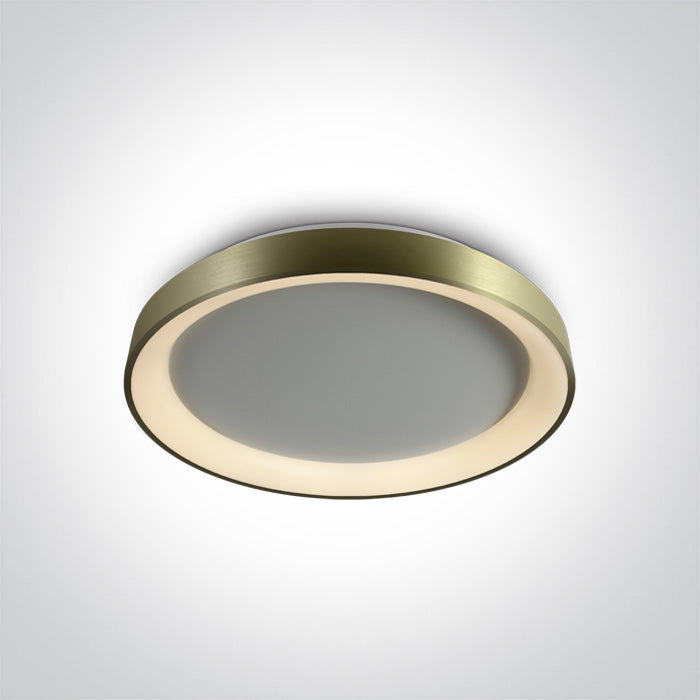 BRUSHED BRASS PLAFO LED 30W CCTV IP20 230V DIMMABLE