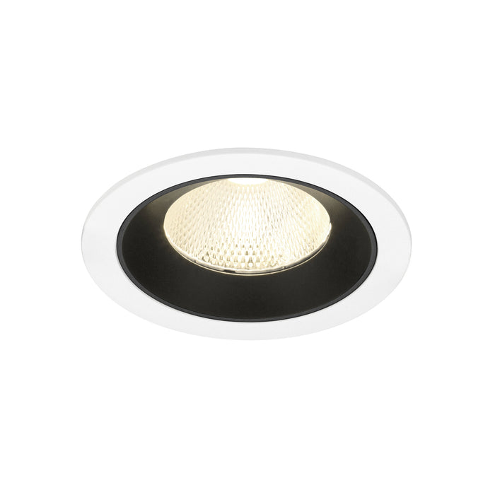 NUMINOS L, white/black recessed ceiling light 4000 K 20°