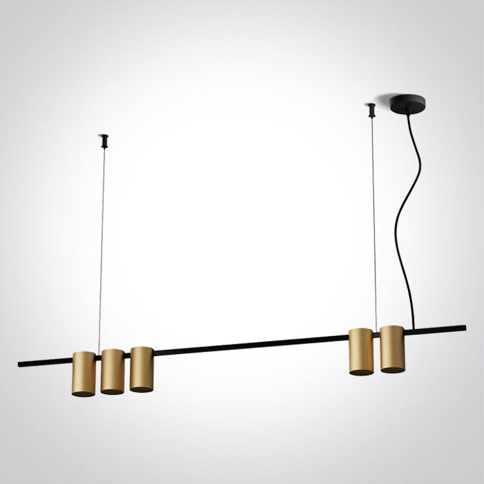 BRUSHED BRASS PENDANT GU10 5x7W IP20 100-240V
