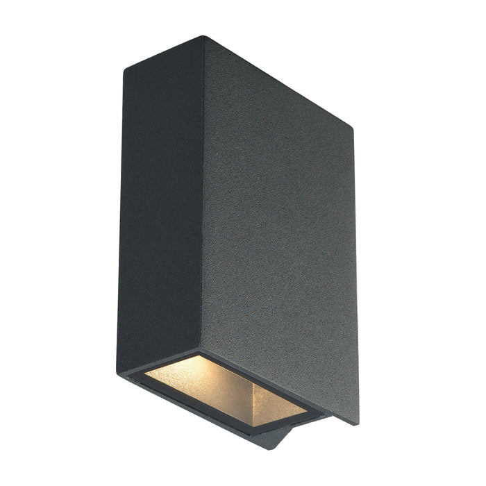 QUAD 2, wall light, LED, 3000 K, IP44, square, up/down, anthracite, 6 W