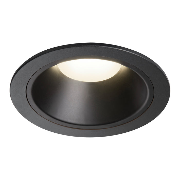 NUMINOS XL, Recessed ceiling light, 4000 K, 55°, IP20, round, black