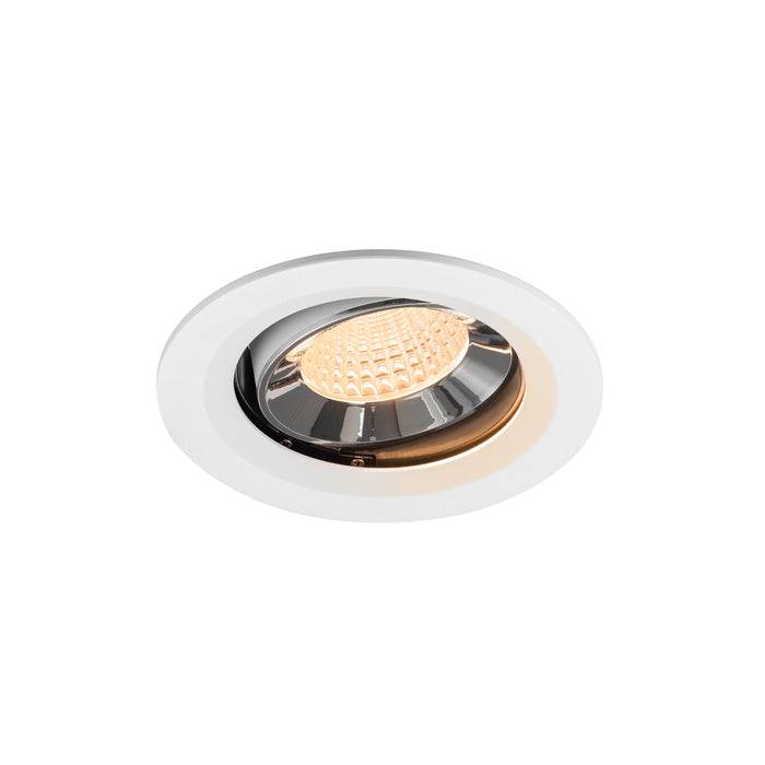 NUMINOS MOVE M, white/chrom recessed ceiling light 2700 K 55°