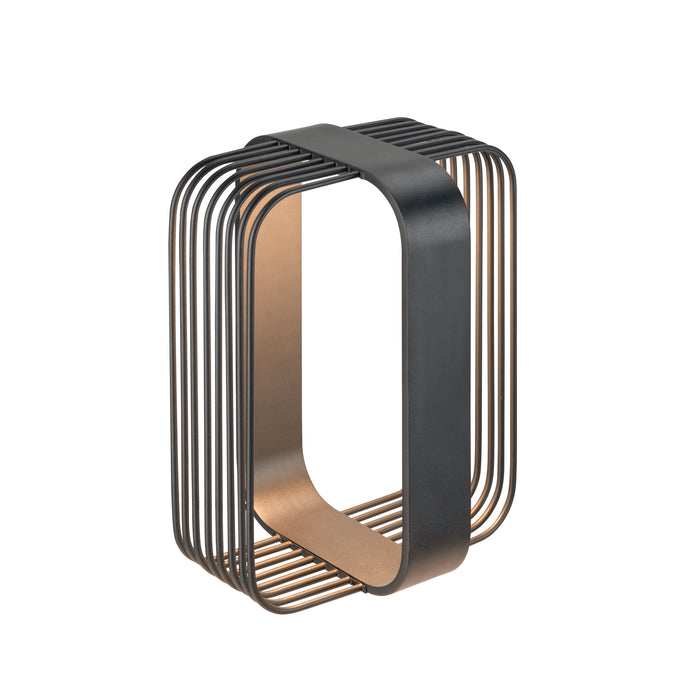 GRID CUBE, Free-standing lamp, 2700 K, IP65, Black