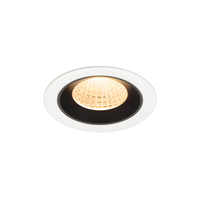 NUMINOS M, white/black recessed ceiling light 2700 K 55°