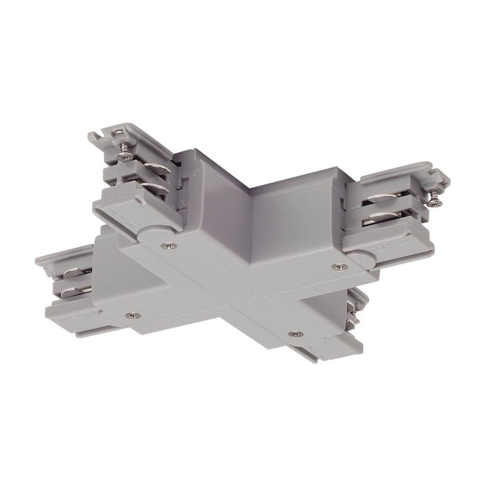 [Discontinued] X-connector for S-TRACK 3-circuit track, silver-grey