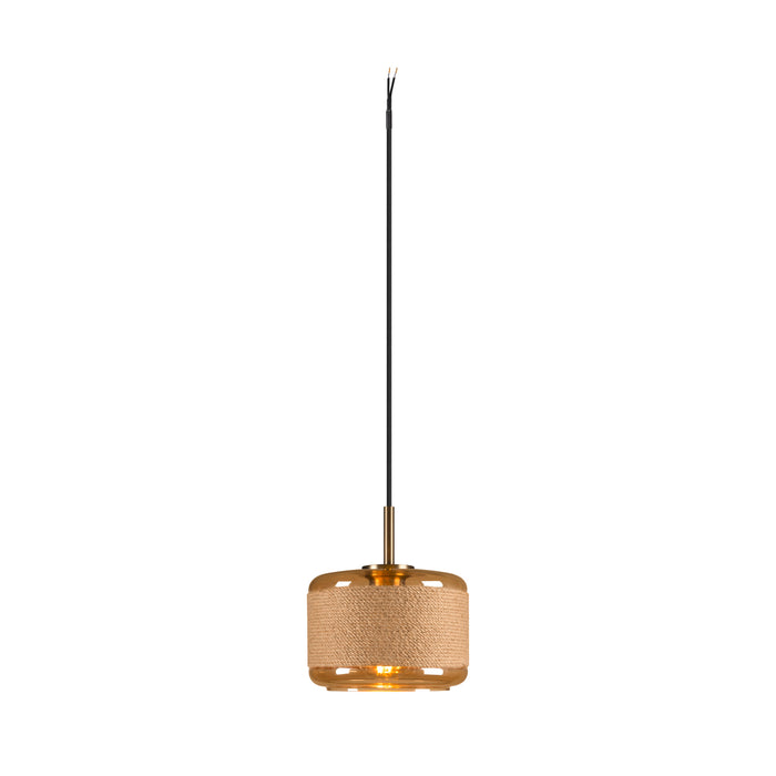 PANTILO ROPE 19, pendant light, 250cm, E27, 15W, gold