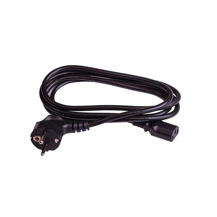 Power cable, length 1.8 m, black
