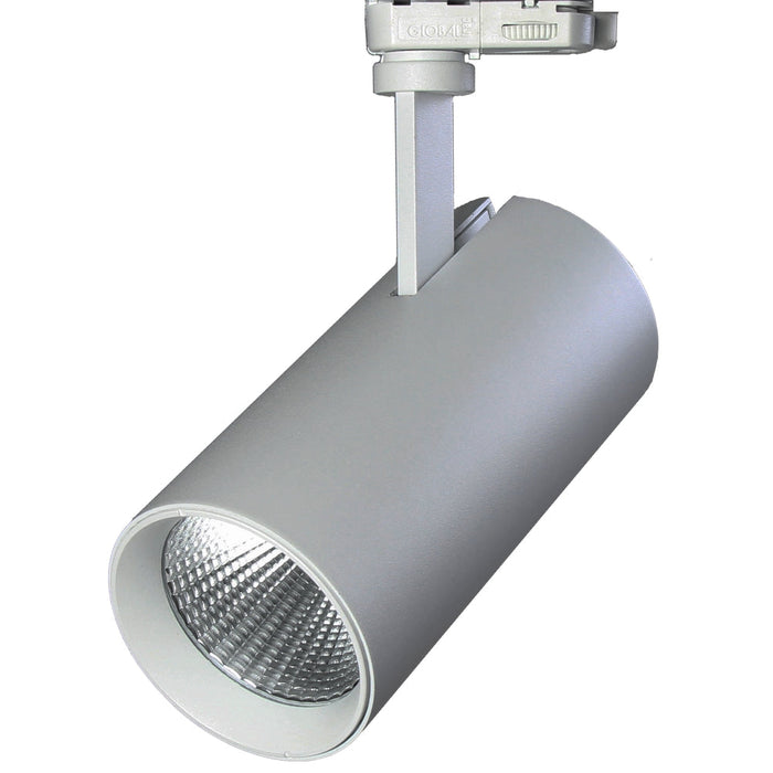 Interno 40°, Grey, 2000lm, CRI>90, 3-phase Track Fixture-Dali Dimmable (1-phase adapter)