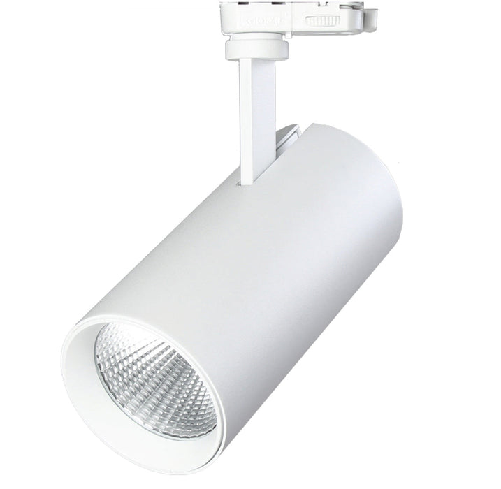 Interno 60°, White, 4000k, 3000lm, CRI>80, 3-phase Track Fixture-Dali Dimmable (1-phase adapter)