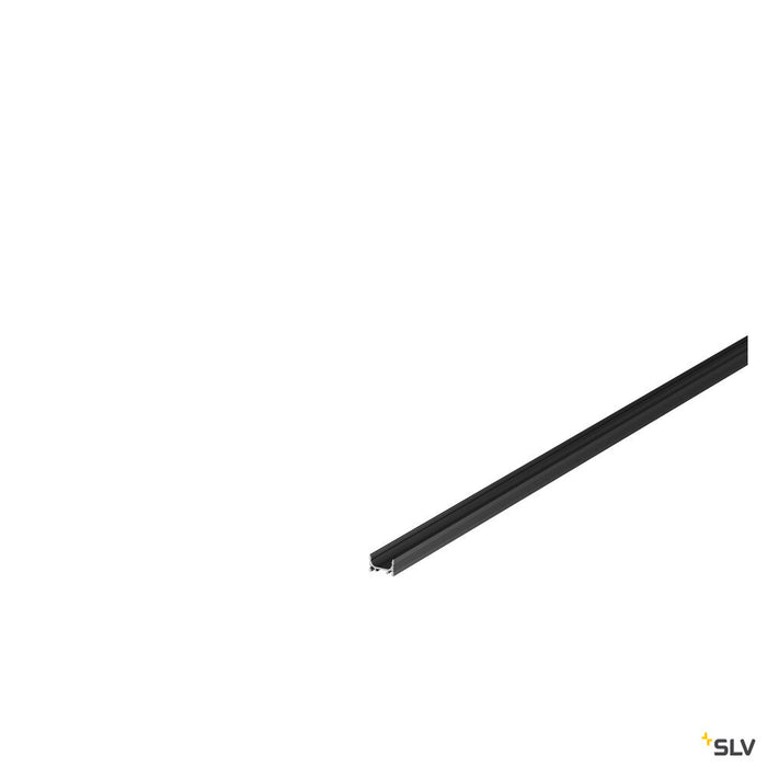 GRAZIA 10, surface mounted profile, LED, flat, grooved, 2m, black