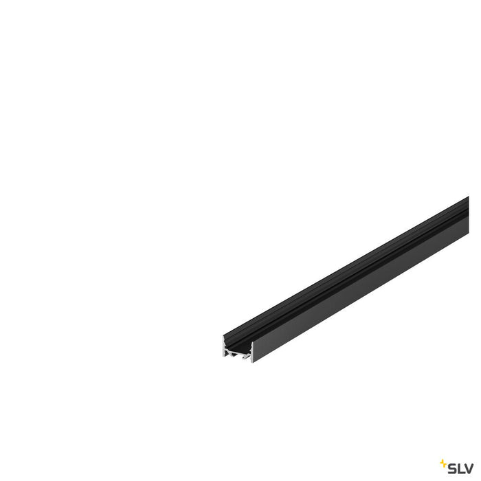 GRAZIA 20, surface mounted profile, LED, flat, smooth, 3m, black