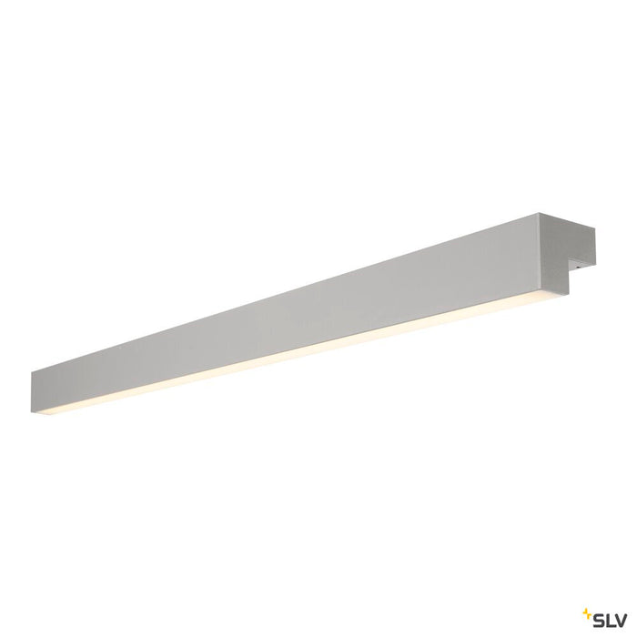 L-LINE 120 LED, wall and ceiling light, IP44, 3000K, 3000lm, silver