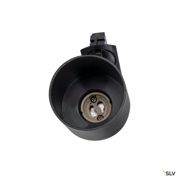 PURI TRACK SPOT, QPAR51 glass, black 50W, incl. 1-circuit adapter