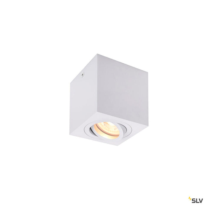 TRILEDO Single, indoor surface-mounted ceiling light, QPAR51, white, max 10W