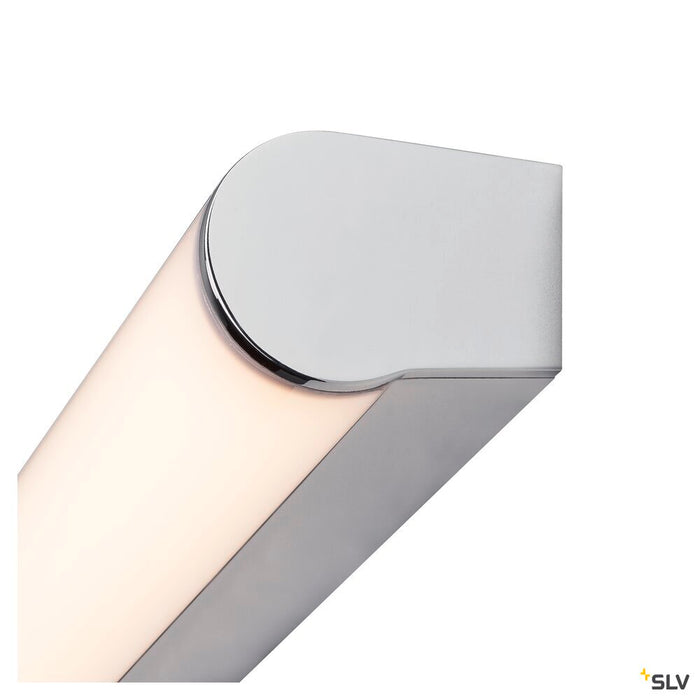 MARYLIN, LED Outdoor surface-mounted wall light, chrome, IP44, 3000K, 10W