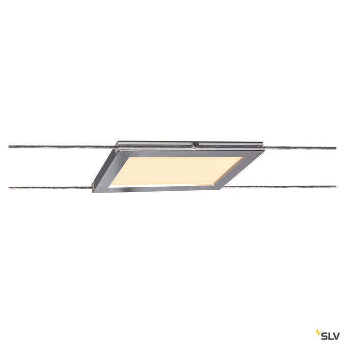 PLYTTA rectangular, cable luminaire for the TENSEO low voltage cable system, 2700K, chrome