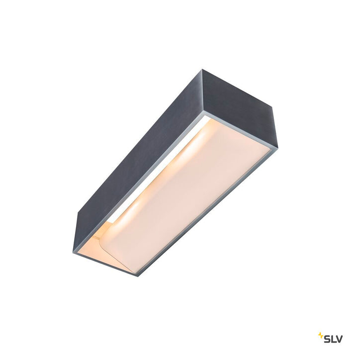 LOGS IN L, Indoor LED recessed wall light, alu/white, 2000-3000K, DIM-TO-WARM