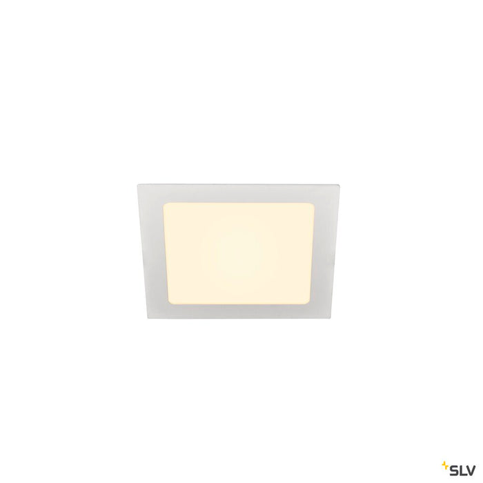 SENSER 18, Indoor LED recessed ceiling light square white 3000K