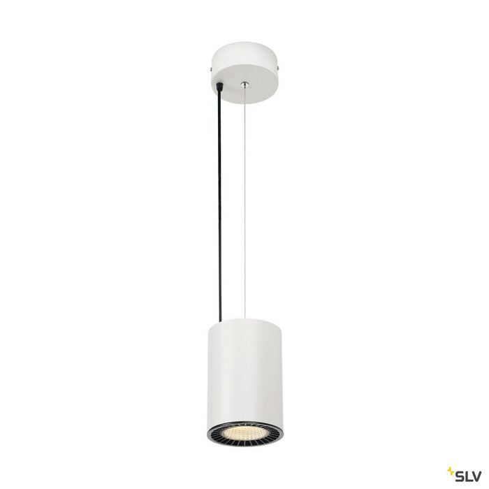 SUPROS PD, Indoor LED pendant, round, white, 4000K, 60° reflector, CRI90, 2700lm