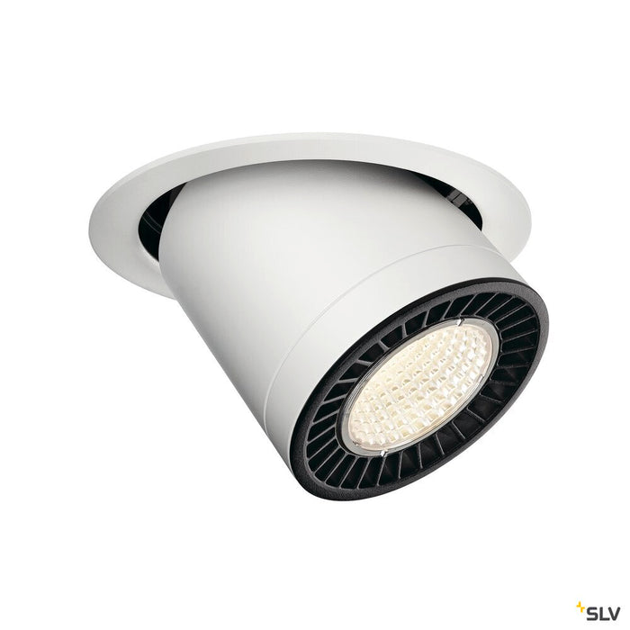 SUPROS MOVE, Indoor LED recessed ceiling light white round 4000K 60° CRI90 2700lm