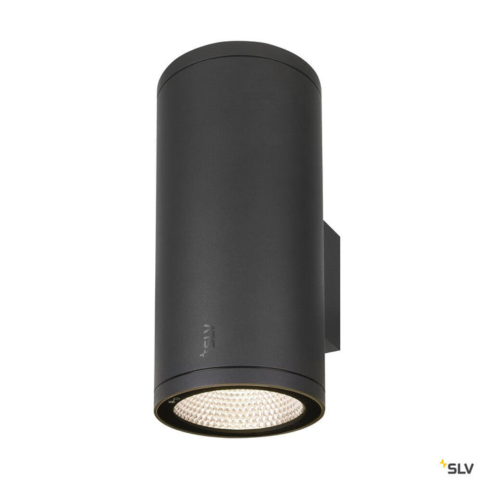 ENOLA ROUND UP/DOWN L, outdoor LED surface-mounted wall light anthracite CCT 3000/4000K