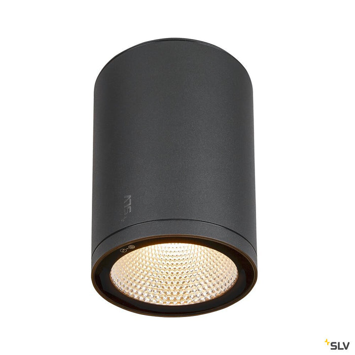 ENOLA ROUND L, outdoor LED surface-mounted ceiling light anthracite CCT 3000/4000K