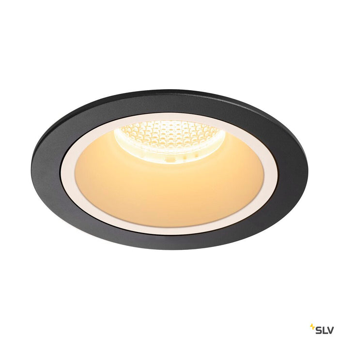NUMINOS DL L, Indoor LED recessed ceiling light black/white 3000K 40°