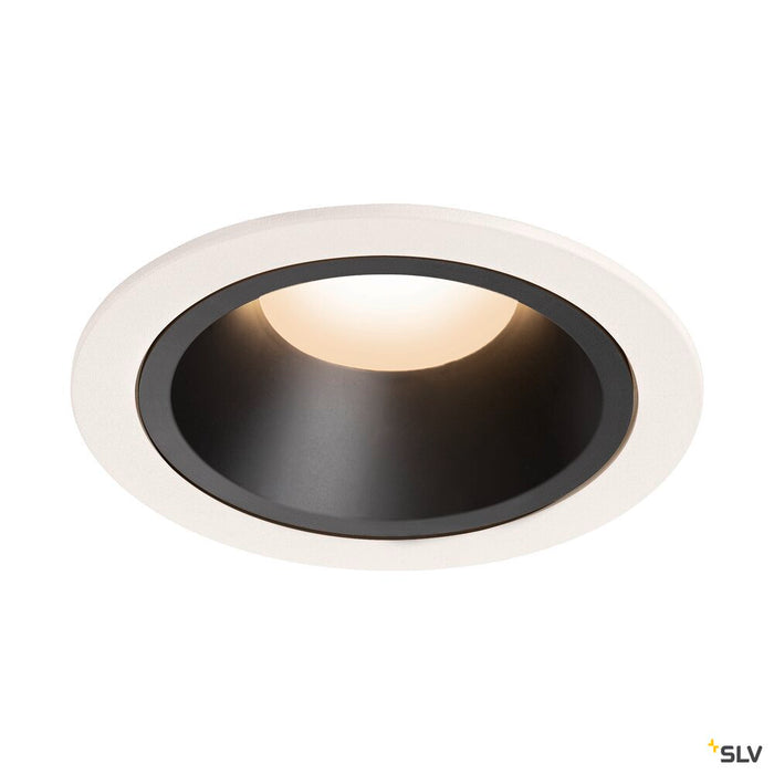 NUMINOS DL L, Indoor LED recessed ceiling light white/black 3000K 40°