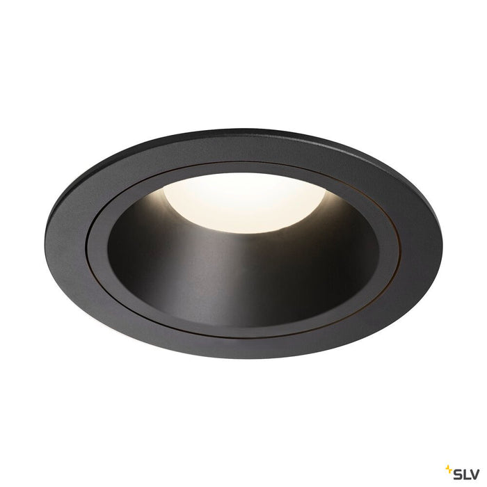 NUMINOS DL L, Indoor LED recessed ceiling light black/black 4000K 20°