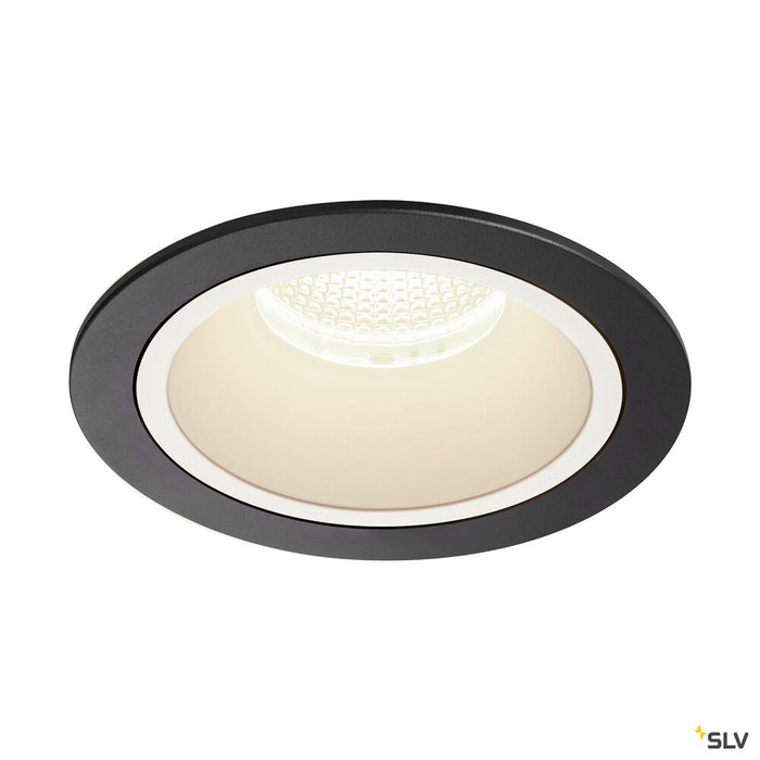 NUMINOS DL L, Indoor LED recessed ceiling light black/white 4000K 20°