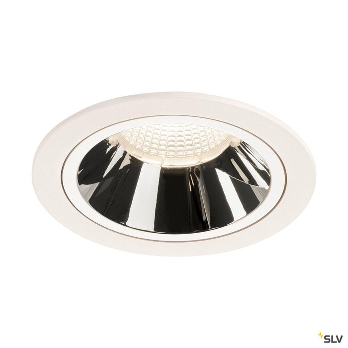 NUMINOS DL L, Indoor LED recessed ceiling light white/chrome 4000K 20°