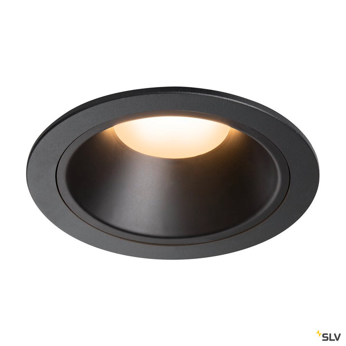 NUMINOS DL XL, Indoor LED recessed ceiling light black/black 2700K 20°