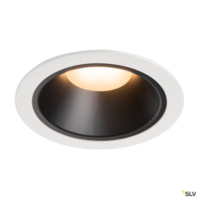 NUMINOS DL XL, Indoor LED recessed ceiling light black/white 2700K 20°