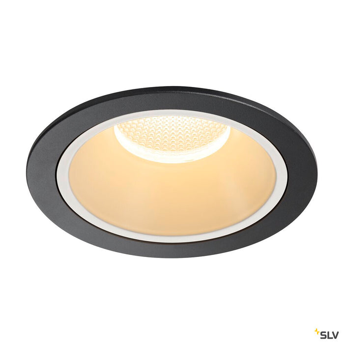 NUMINOS DL XL, Indoor LED recessed ceiling light black/white 3000K 40°