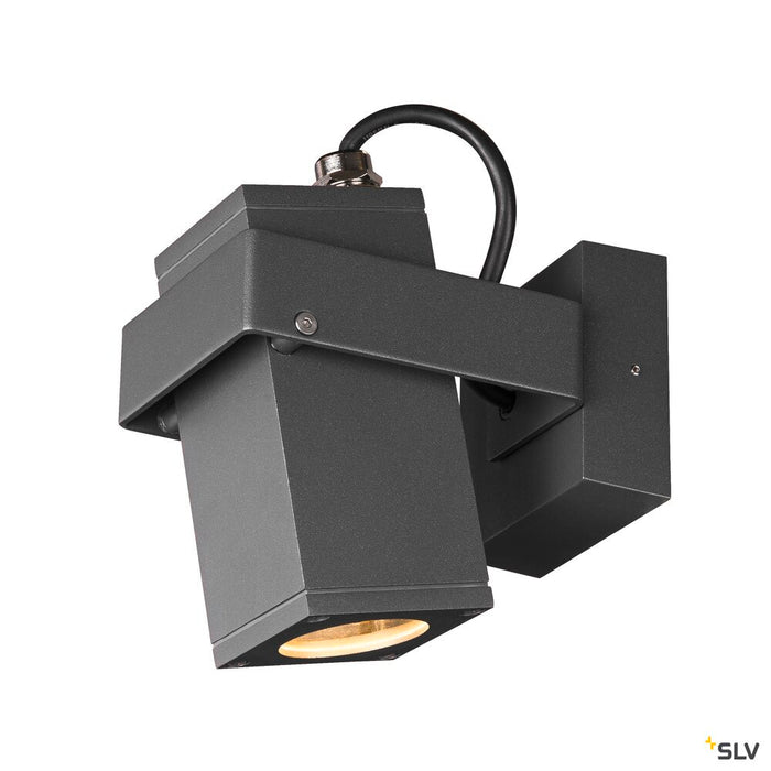 THEO BRACKET CW, outdoor wall and ceiling-mounted light QPAR51 anthracite