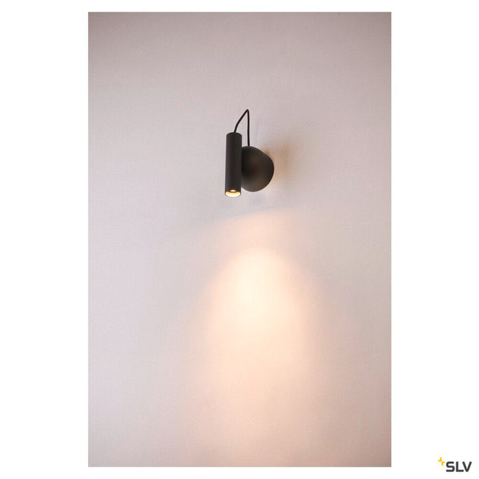 KARPO MAGN WL, Indoor LED wall-mounted light black 3000K
