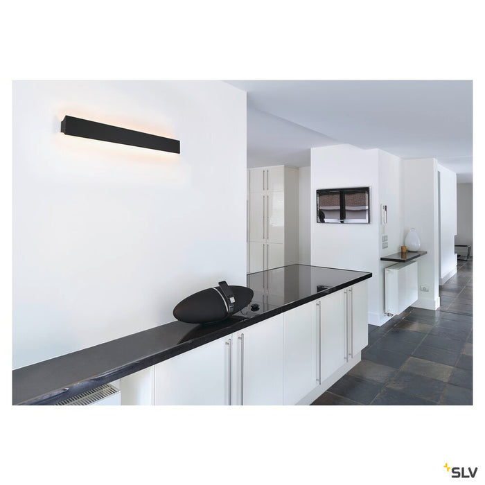DIRETO 90 WL, Indoor LED wall-mounted light black CCT switch 2700/3000K