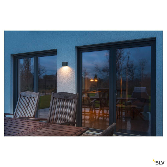 SITRA S WL SINGLE, LED outdoor wall-mounted light, anthracite, CCT switch 3000/4000K