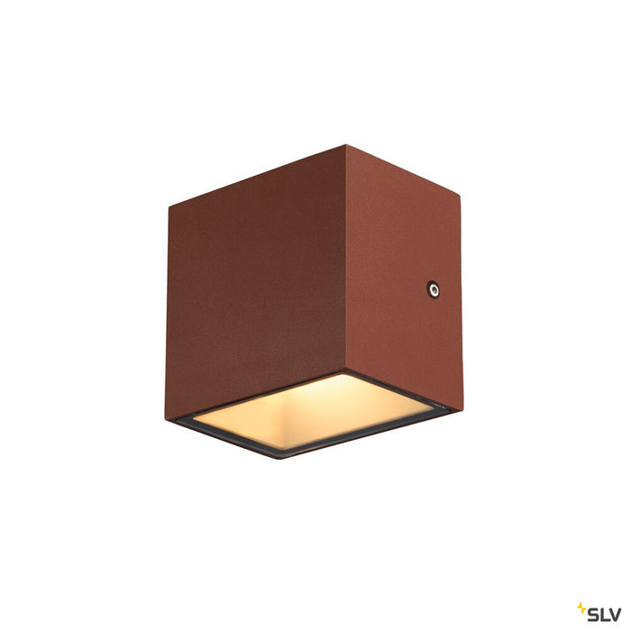 SITRA S WL SINGLE, LED outdoor wall-mounted light, rust coloured, CCT switch 3000/4000K