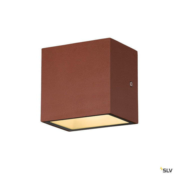 SITRA S WL SINGLE, LED outdoor wall-mounted light, rust coloured, CCT switch 3000/4000K