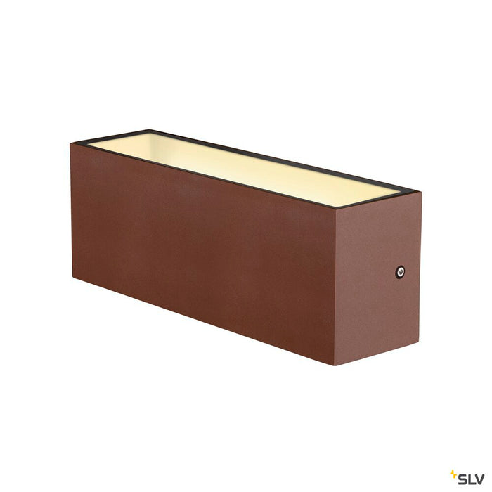 SITRA L WL UP/DOWN, LED outdoor wall-mounted light, rust coloured, CCT switch 3000/4000K