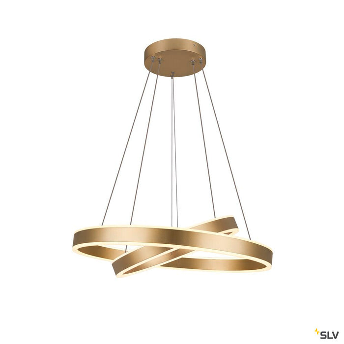 ONE DOUBLE PHASE up/down, brass pendant light, 35W 2700/3000K 130°