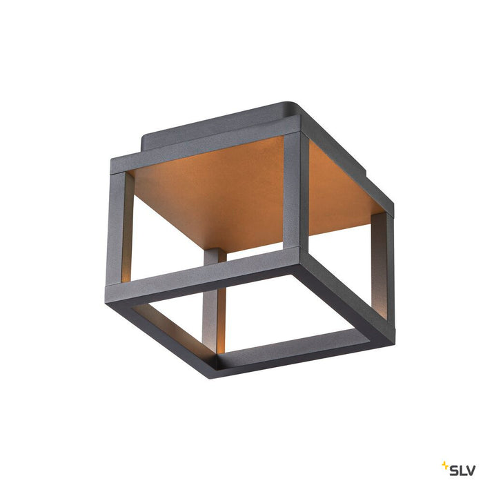 QUADRULO CL, LED outdoor ceiling-mounted light, anthracite