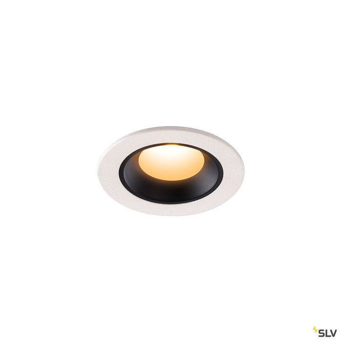 NUMINOS XS, white / black recessed ceiling light, 2700K 55°