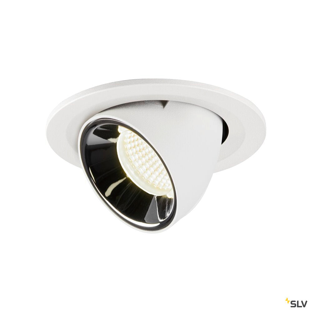NUMINOS GIMBLE S, white / chrome recessed ceiling light, 4000K 20